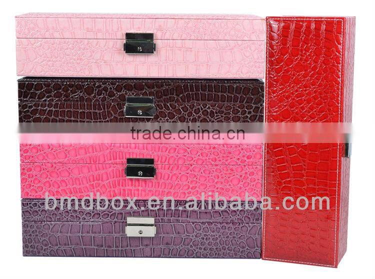 wholesale return gifts 7 slots handmade leather watch storage boxes