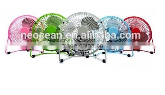 6Inch JLK metal small size decorative usb power electric table fan