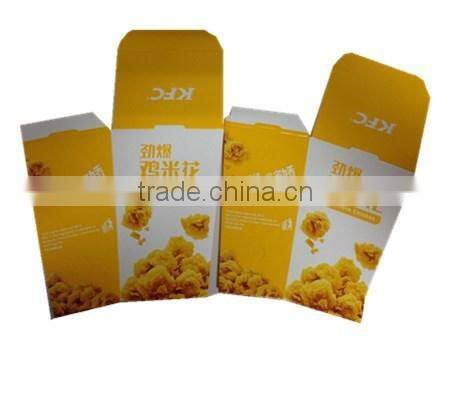 customize fried chicken box popcorn take away box