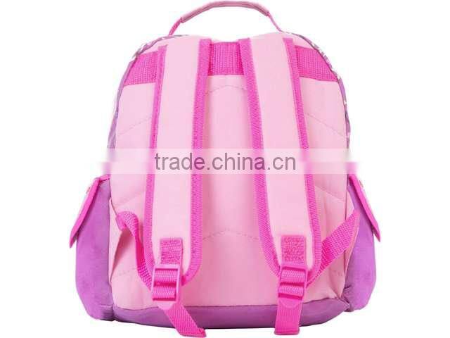 little girl kids large 3D-printed carton shcool backpack