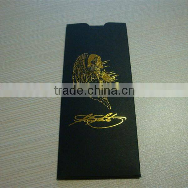 Luxury customized black cardboard envelope