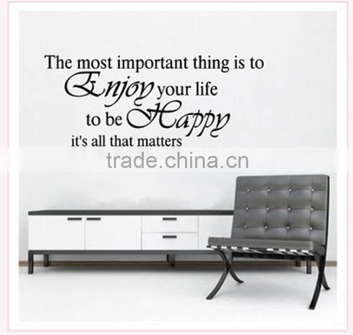 Home Black DIY love word wall stickers