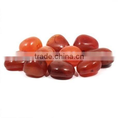 Fashion red Indian carnelian tumble stone ,natural gemstone beads for jewelry making