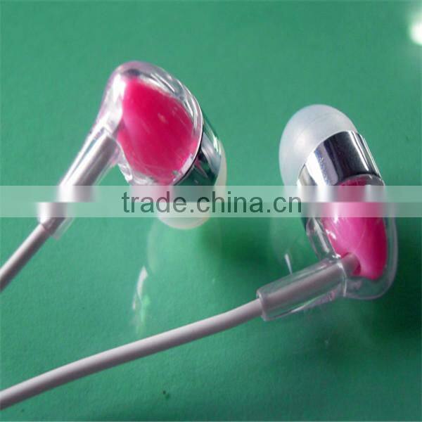2016 Fashion new design transparent cover in ear pieces