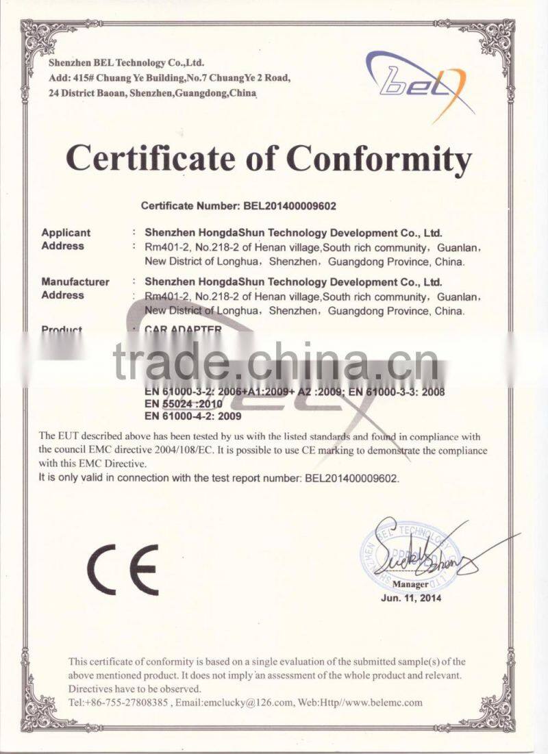 HUNDA DC Adapters Charger 16V 6.5*4.4mm