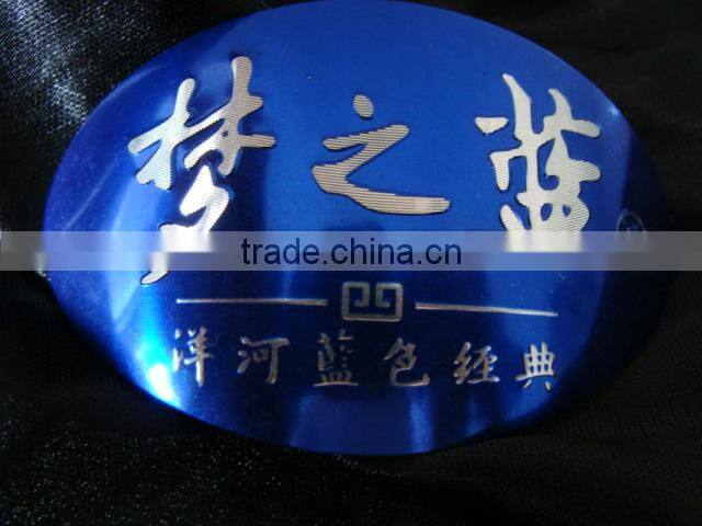 High quality customized metal wine label