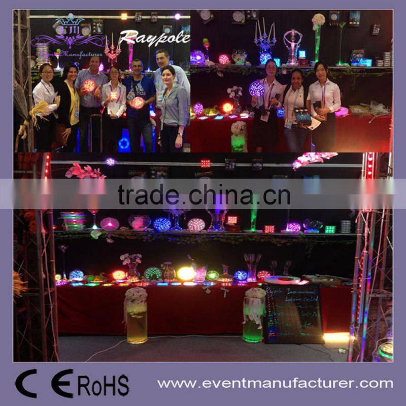 15CM Wedding table centre decoration RGB Led Centerpiece Light Base