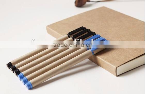 Good design kraft paper black blue neutral gel ink rollerball pen