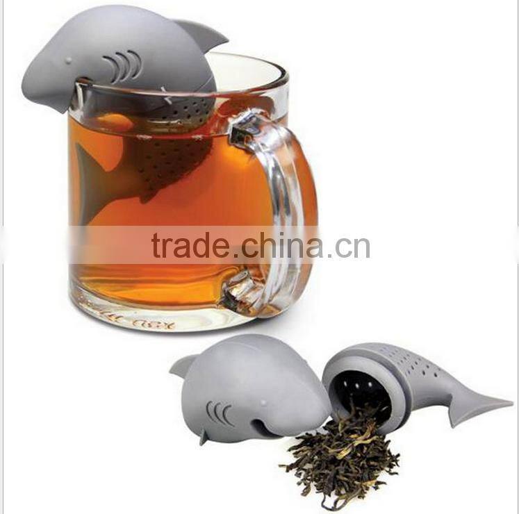 Cute Silicone Shark Infuser Loose Tea Leaf Strainer