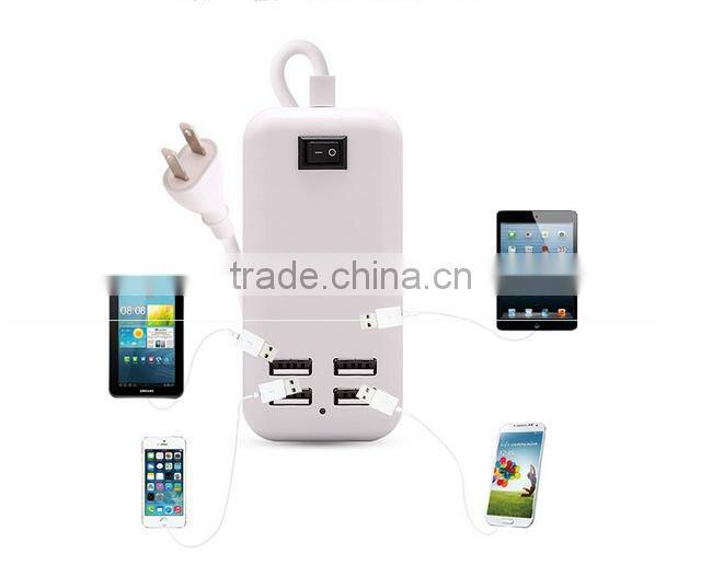 Wholesale China 4 USB Wall Charger 4-Port USB HUB Tranvel Charger