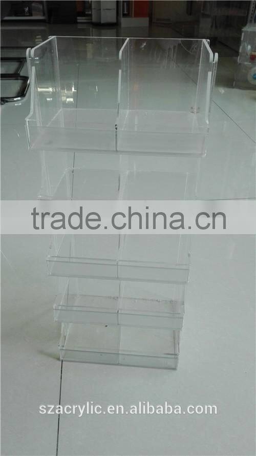 Facncy acrylic dispaly rack for market wholesale