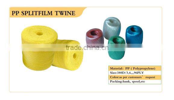 3 strand polypropylene rope for marine and fishing