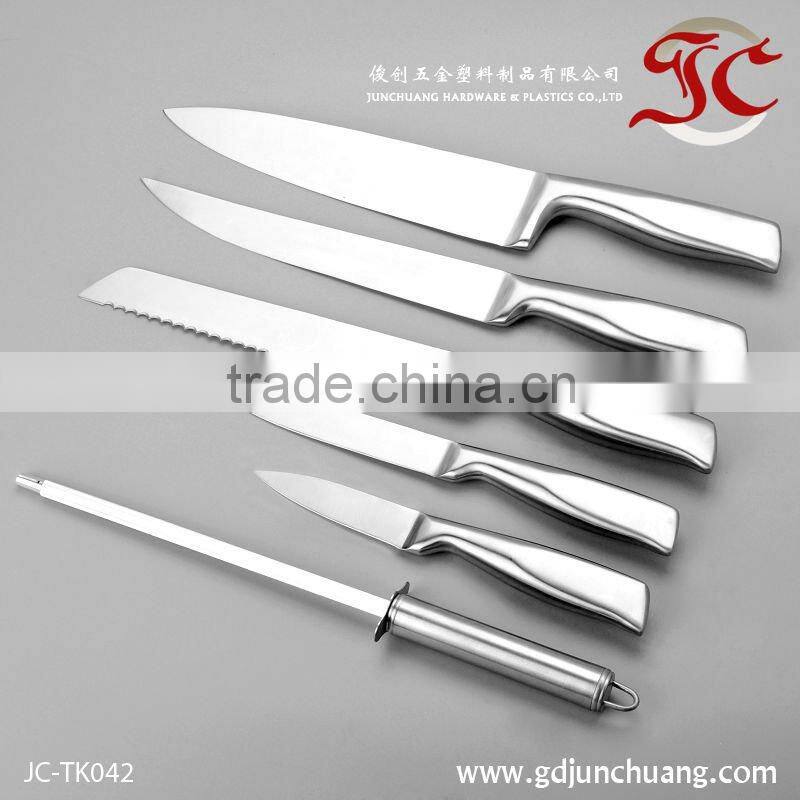 High quality stainless steel 7pcs kitchen knife set