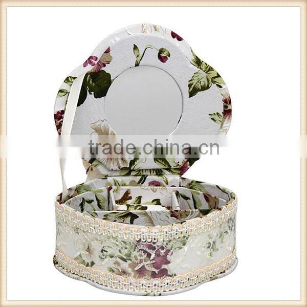 Beautify Fabric cosmetic box for jewelry