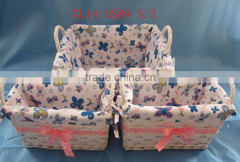 new style of willow storage basket