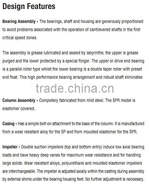 submerged slurry pump price