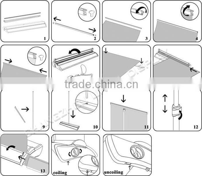 Deluxe aluminium display portable roll screen display stand