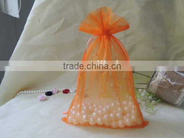 wholesale cheap fancy customized black organza bags for wedding