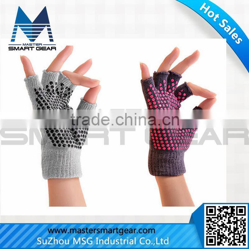 Gym Grip Non-slip Half Finger Yoga Pilates Gloves