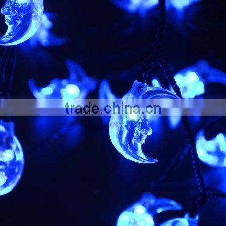 new style christmas decoration 30 led moon solar string light