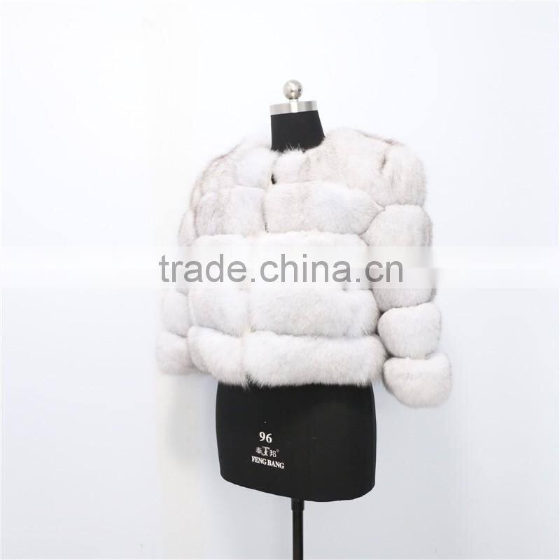 factory new fashion women fox fur coats