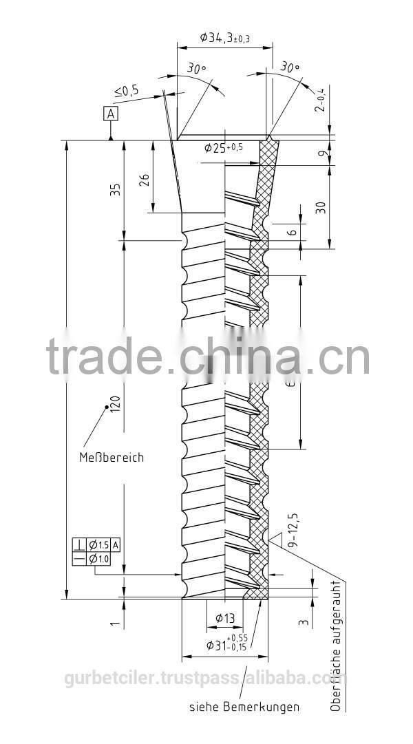 Nylon plastic dowel for screw spike, railway accessories made in Turkey