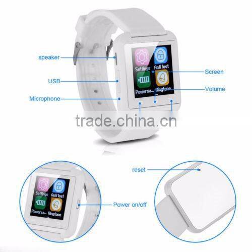Premium gift fashionable suitable for both men and lady of U8 bluetooth smart watch
