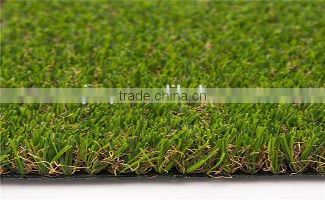 Natural looking UV test landscaping artificial grass for gardens