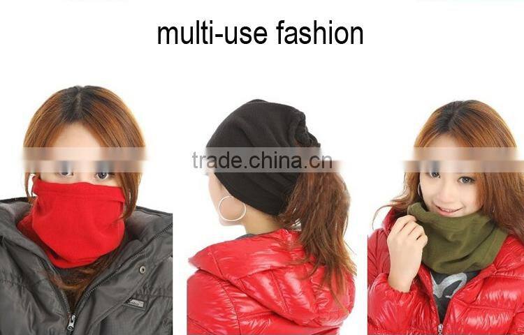 sports scarf hat polar fleece scarf hat fan hat scarf