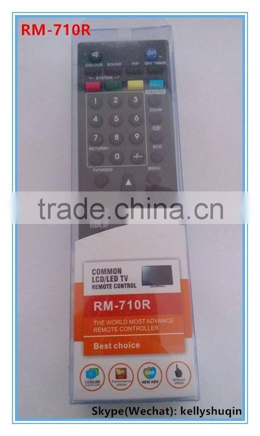 LCD/LED common tv universal remote control use for RM-710R with single blister pack remote manufacturers