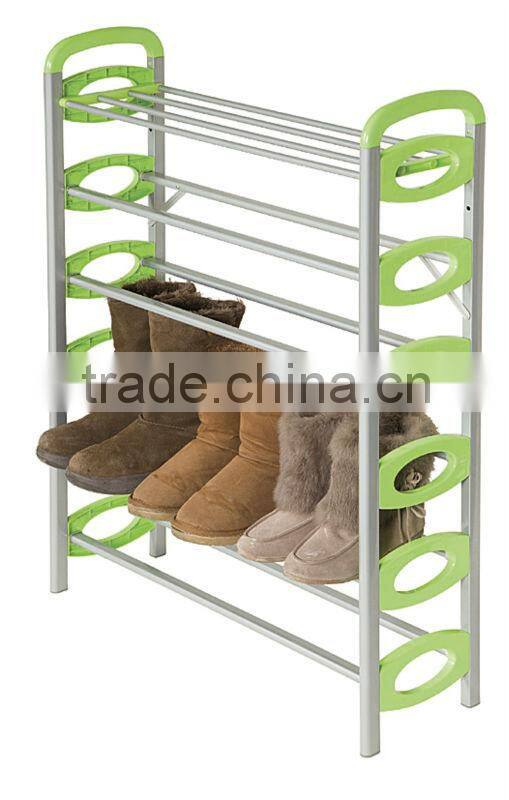 White Resin 20 Pair Shoe Rack