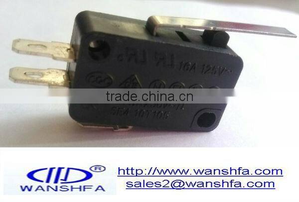 16A 125V Straight level Micro Switch KW7-03-2