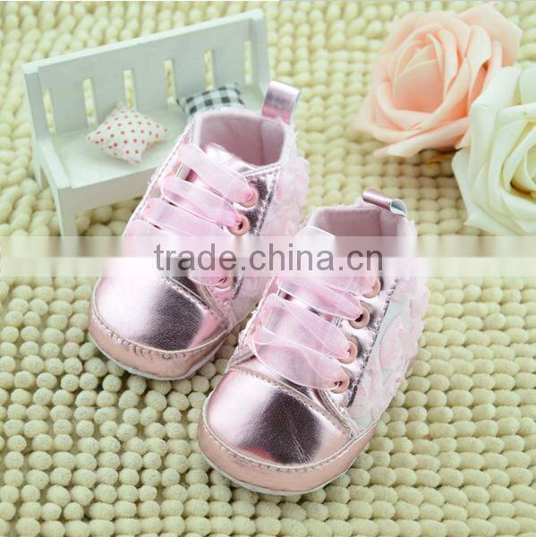 Cute rose baby girl todder sports shoes 2016