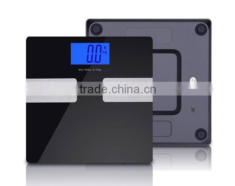 IOS Android Bluetooth Electronic Body Fat Weighing Balance Scale with APP Free