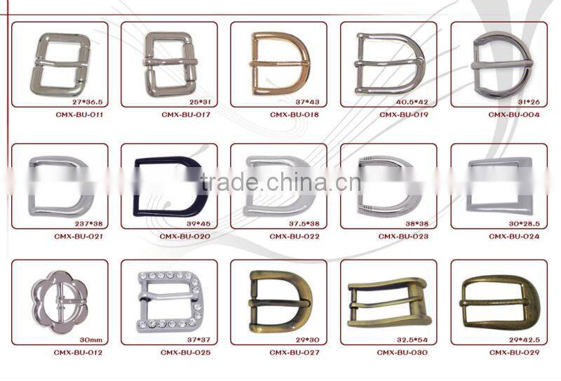 Flat ring braid leather belt buckle with logo