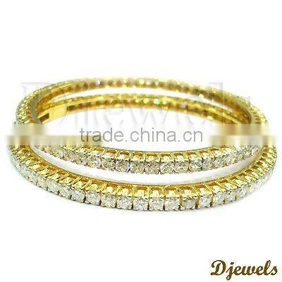 Diamond Bangles , Diamond Gold Bangles, Diamond Jewelry