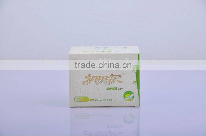 100 % Natural Biodegradable Corn and Bamboo Fiber Sanitary Napkin