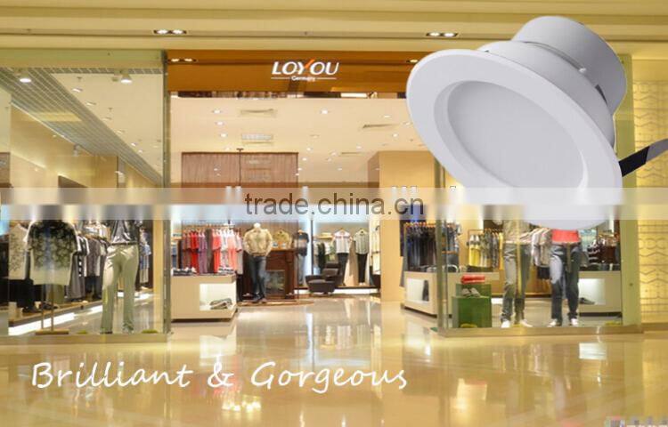 China wholesale 10w downlight led smd 5730 / 800 lumen high lunimious flux anti-glare / Led ceiling light with 125mm cut out