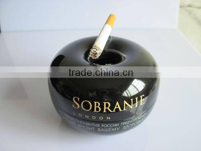 new design Apple shape metal round ashtray table ashtray