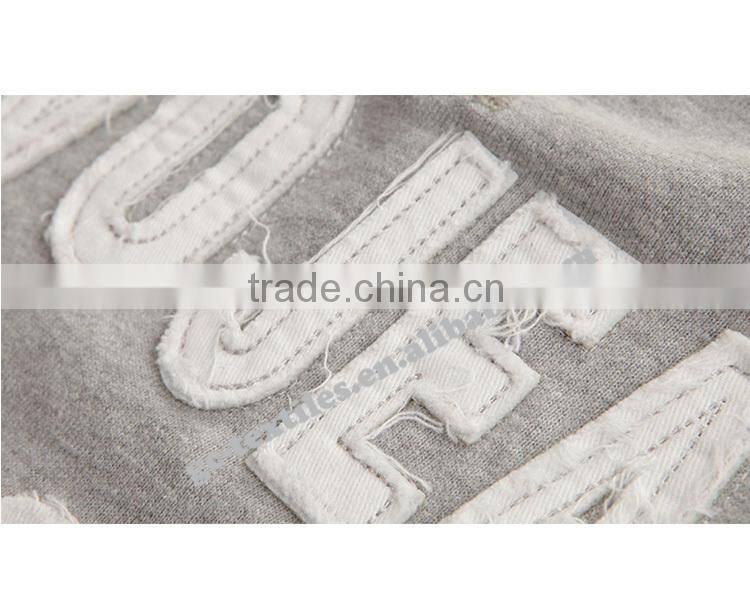 Fleece Hoodie Sweater with applique/emb logo