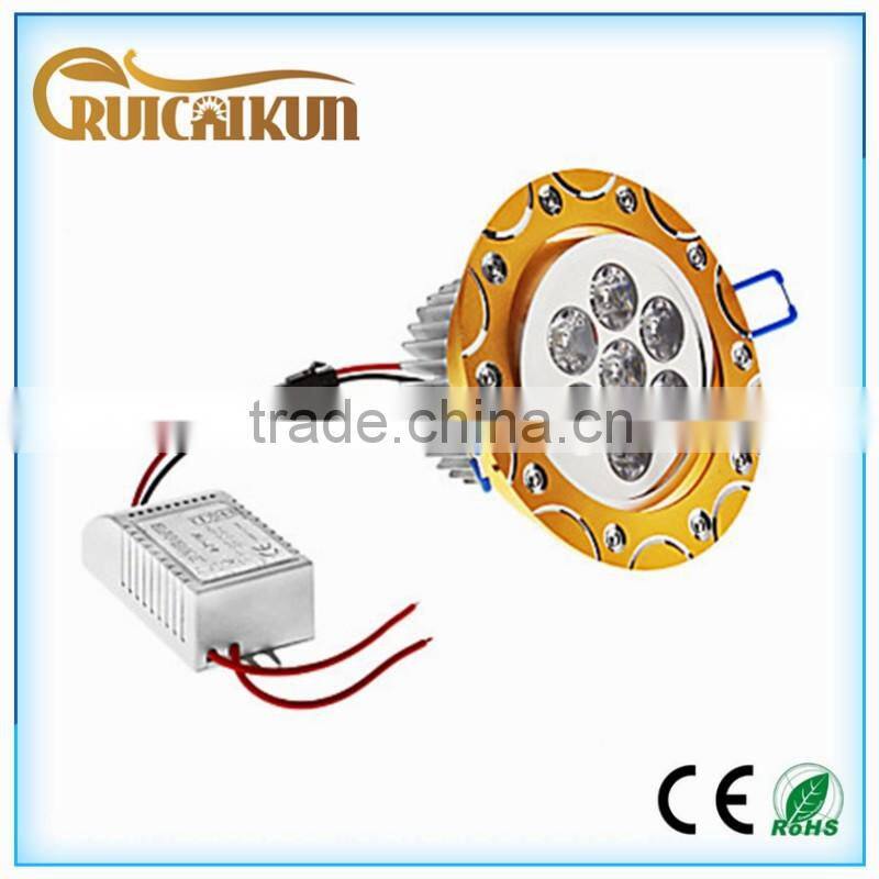 7W 3000k 650lm Ceiling Light Downlight Spotlight Recessed Lighting Fixture Adjustable Gimbal