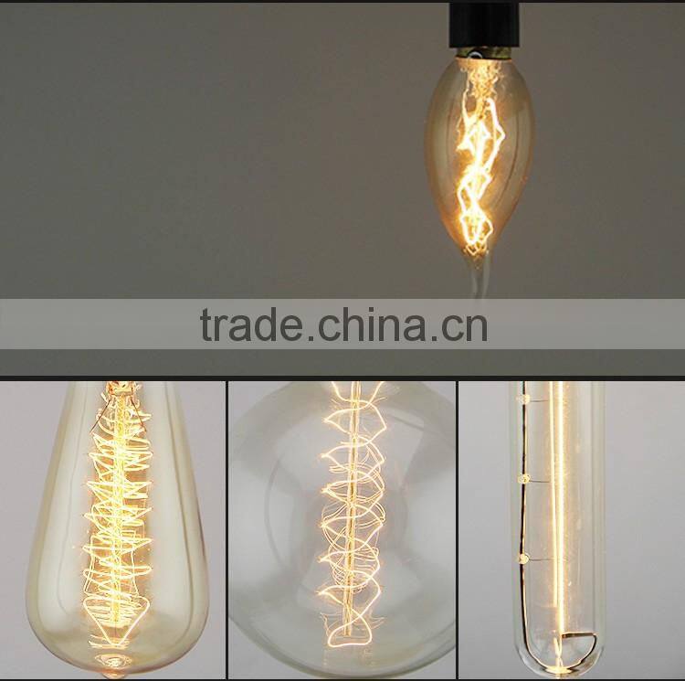 New desgin glass bottle pendant Lighting with edison bulb for restaurant C35