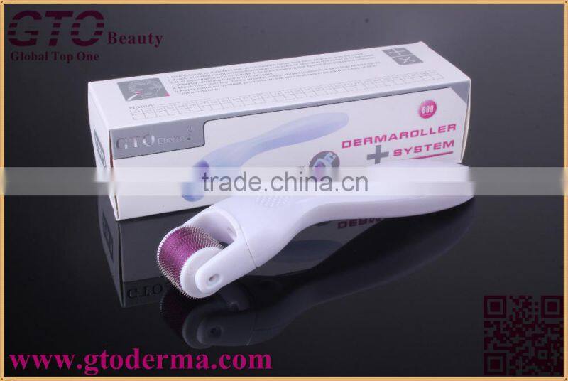 GTO 600 needles micro derma roller with changeable roller heads