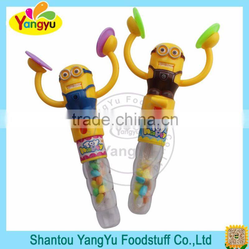 New design enviroment-friendly plastic cartoon shape buy candy toys from china