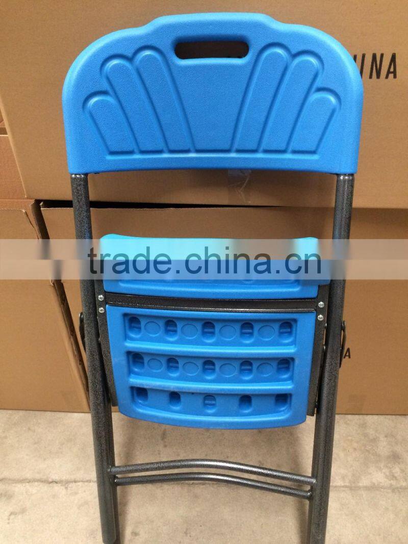white folding wedding chair and others folding chair,material:HDPE+steel frame