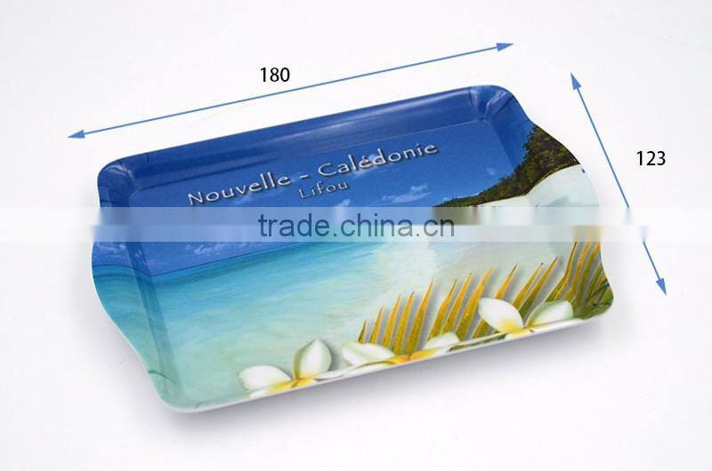Food grade 100% melamine dinner tray in large size for home