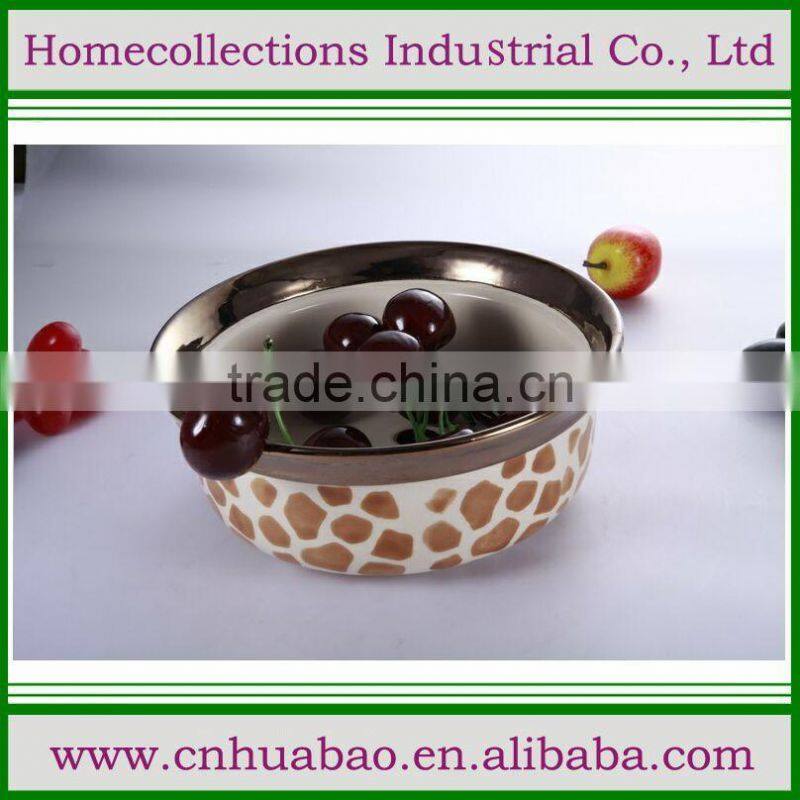 Factory wholesale custom ceramic dog bowl ,flower shape feeding ceramic pet bowl , ceramic cat bowl water alkaline