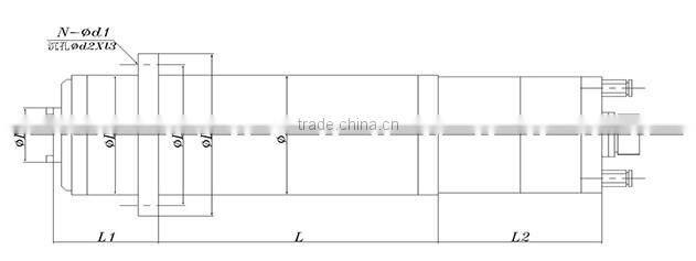 ISO20, 30000RPM, 2KW, 220V ATC milling spindle machining center spindle motor