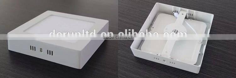AC100-240V round & square led panel ceiling light 6/12/18/24w