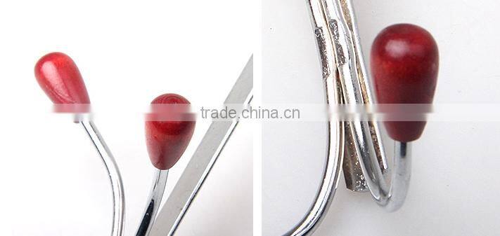 stainless steel door pothook hangers with 4 claws clothing hat holder hangers